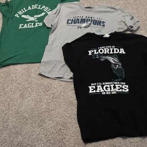 Philadelphia EAGLES Men's 3 T-Shirt Set - Green, Gray, Black